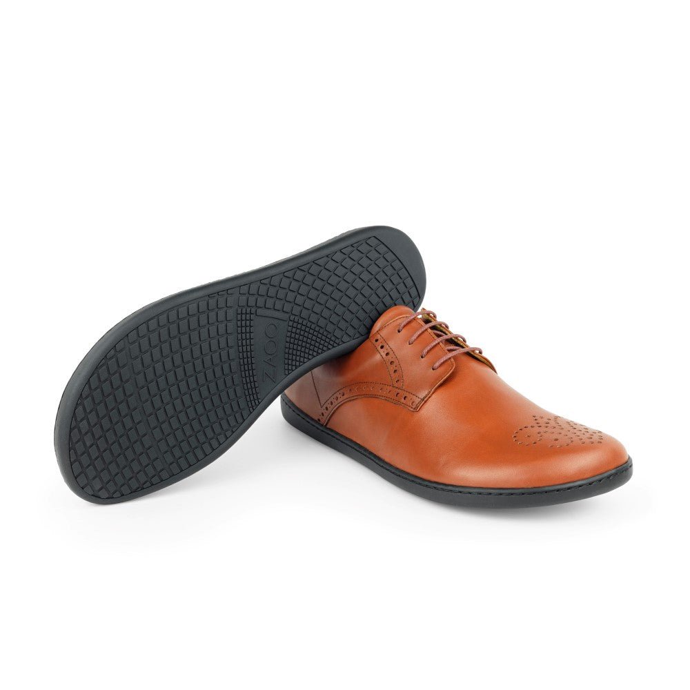 PEAQ Brogue Cognac - ZAQQ Barfußschuhe