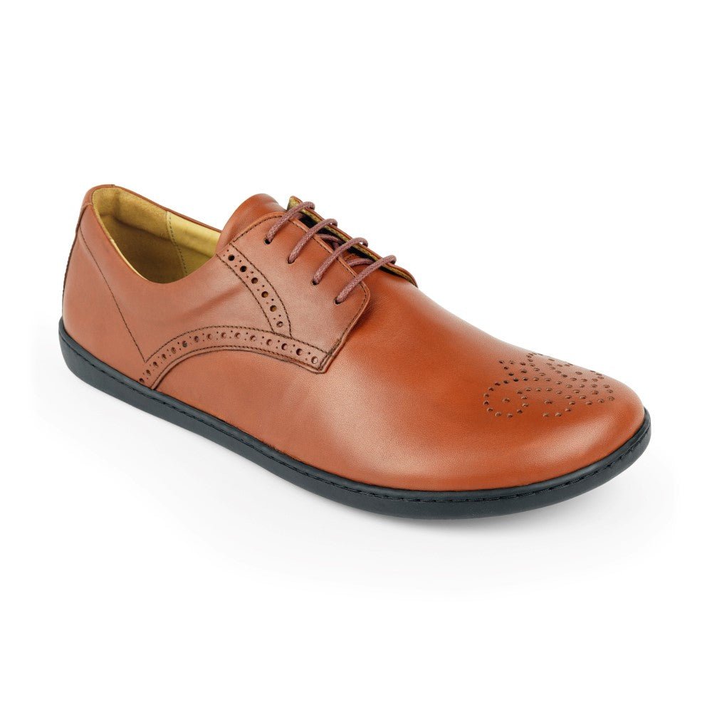 PEAQ Brogue Cognac - ZAQQ Barfußschuhe