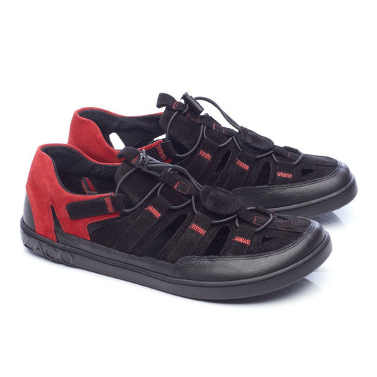 QERRY Black Red - ZAQQ Barfußschuhe