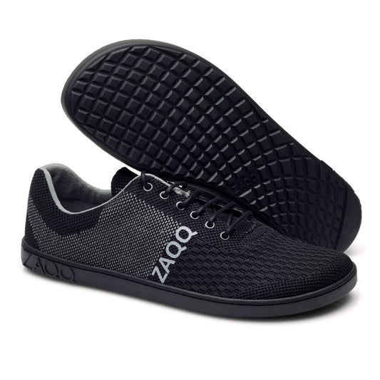 QNIT Black - ZAQQ Barfußschuhe